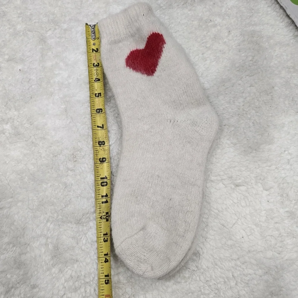 Handmade Goat Down Socks Mens‎ Size 10-11 (EU 43-44) White Wool Warm Winter Gift
